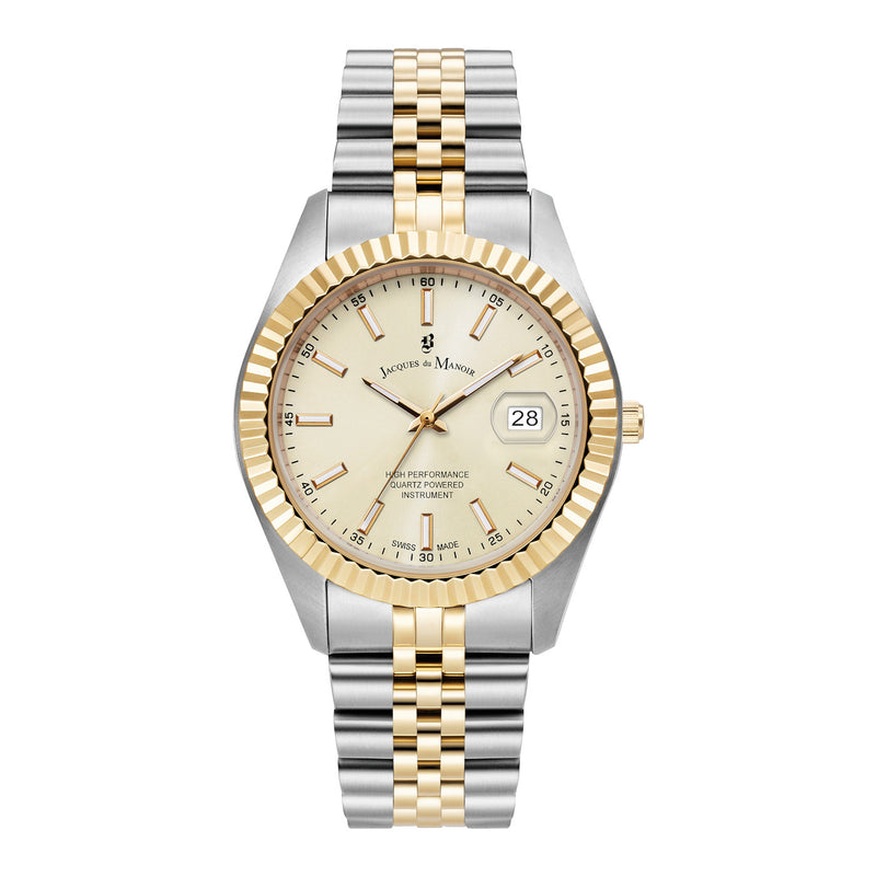 Jacques du Manoir Inspiration Business Gold Watch JWN01704-zoom-
