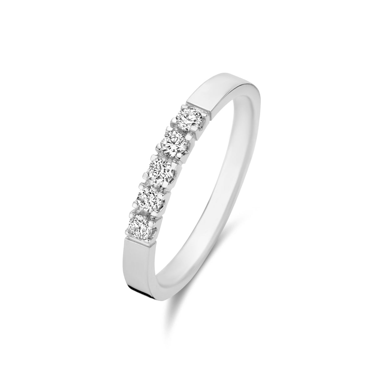 Isabel Bernard De la Paix Madeline 14 Carat Whitegold Ring | diamond 0.20 ct | IBD330019-48