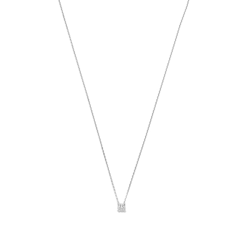 Isabel Bernard De la Paix Hanaé 14 Carat Whitegold Necklace | diamond 0.08 ct | IBD350009-zoom-