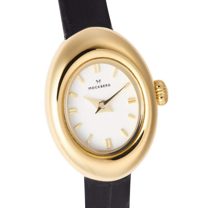 Mockberg Belle Oval Petite Leather Women's Watch MB1412-zoom-