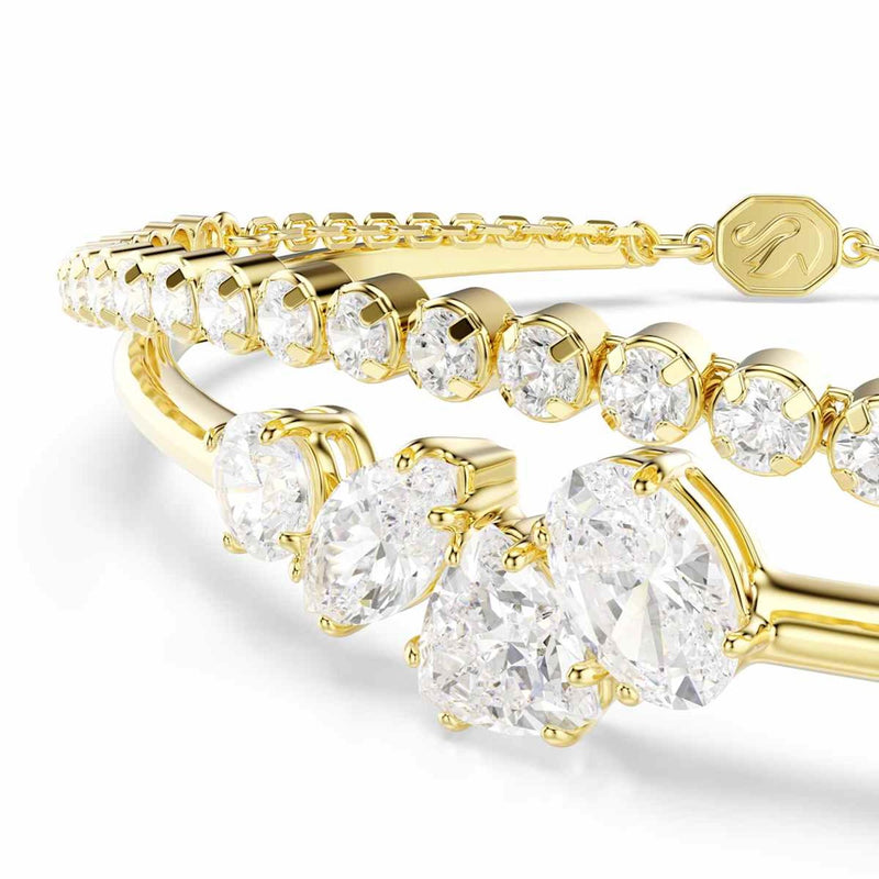 Swarovski Mesmera Attract Gold-Tone Double Bracelet 5747953-zoom-