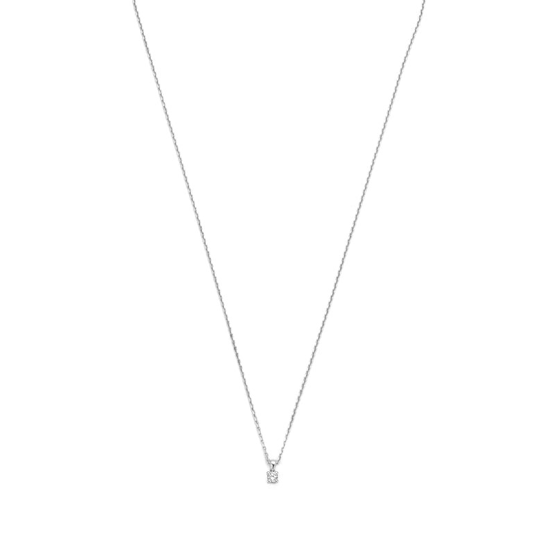 Isabel Bernard De la Paix Celesse 14 Carat Whitegold Necklace | diamond 0.07 ct | IBD350005-zoom-