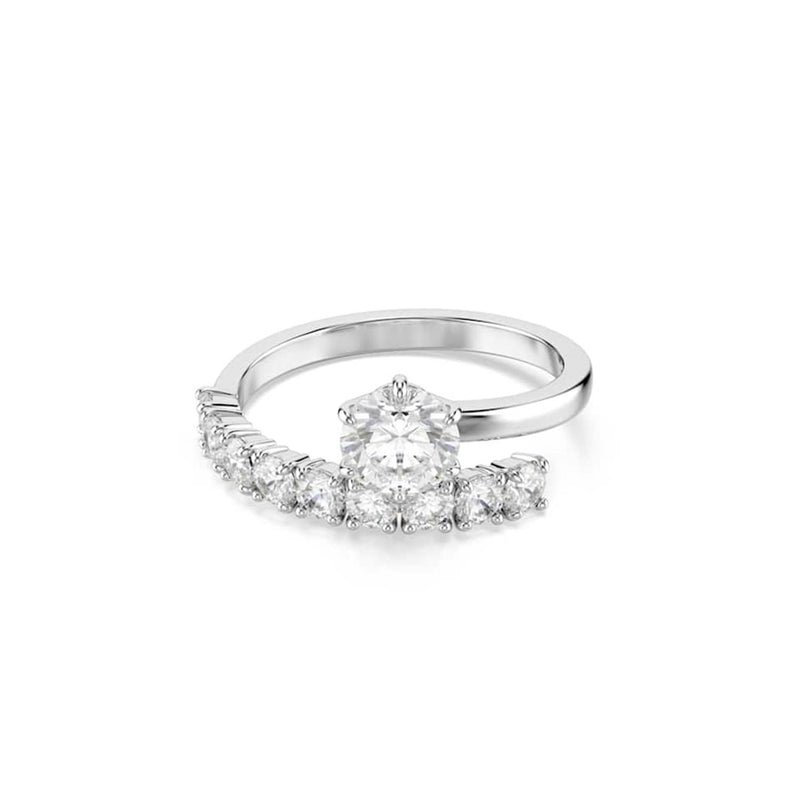 Swarovski Matrix Crash Silver-Tone Ring 5753573-zoom-