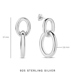Parte Di Me Bibbiena Poppi Adriane 925 Sterling Silver Drop Earrings PDM36185