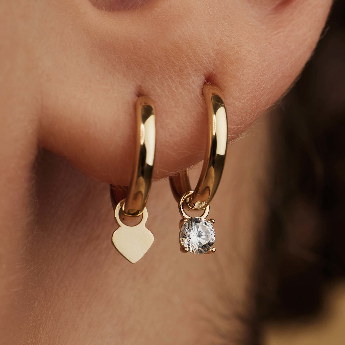 Isabel Bernard Le Marais Ophélie 14 Carat Golden Hoop Earrings IB360157