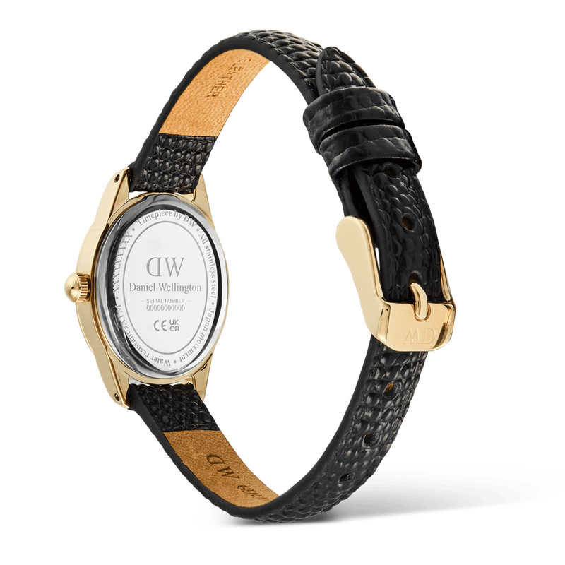 Daniel Wellington Ophelia Mini Black Lizard Gold-coloured Women's Watch DW00100890-zoom-
