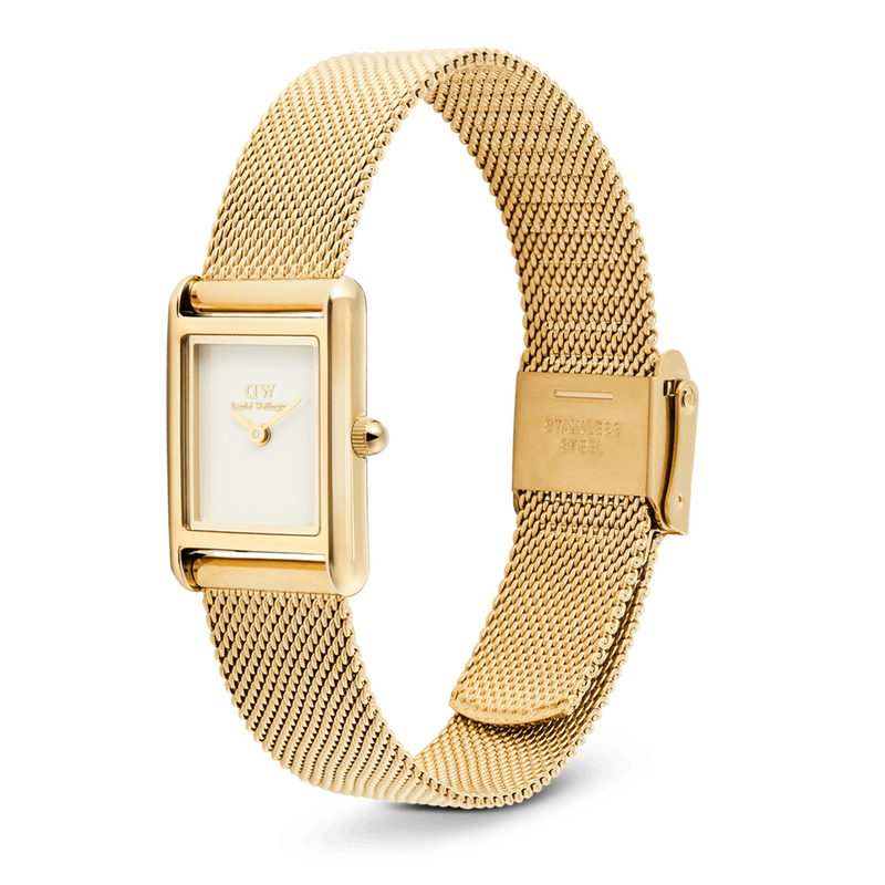 Daniel Wellington Bound Mini Evergold White Women's Watch DW00100928-zoom-