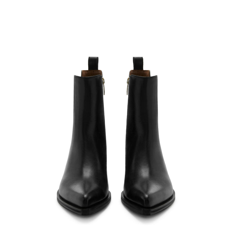 Isabel Bernard Vendôme Amandine black calfskin leather boots IB53010-001-38-zoom-