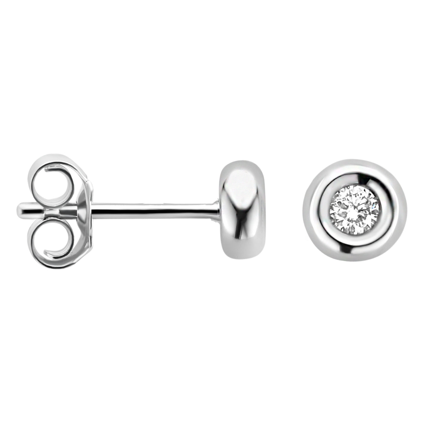 Blush Diamonds 14 karat white gold Ear Stud 7628WDI