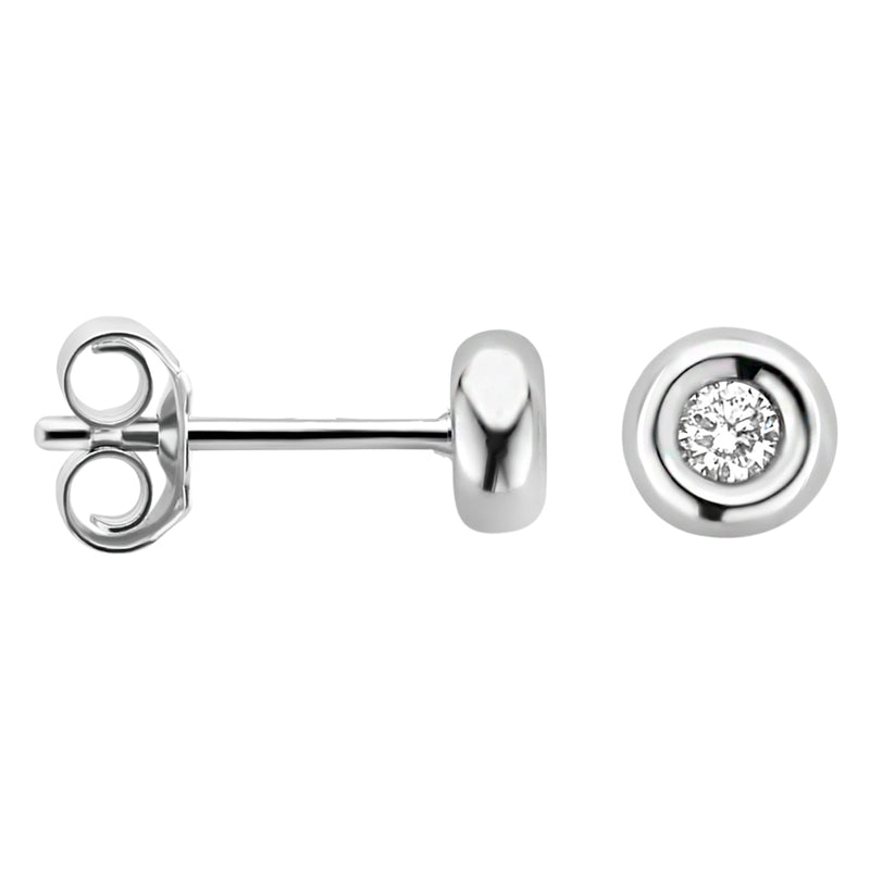 Blush Diamonds 14 karat white gold Ear Stud 7628WDI-zoom-