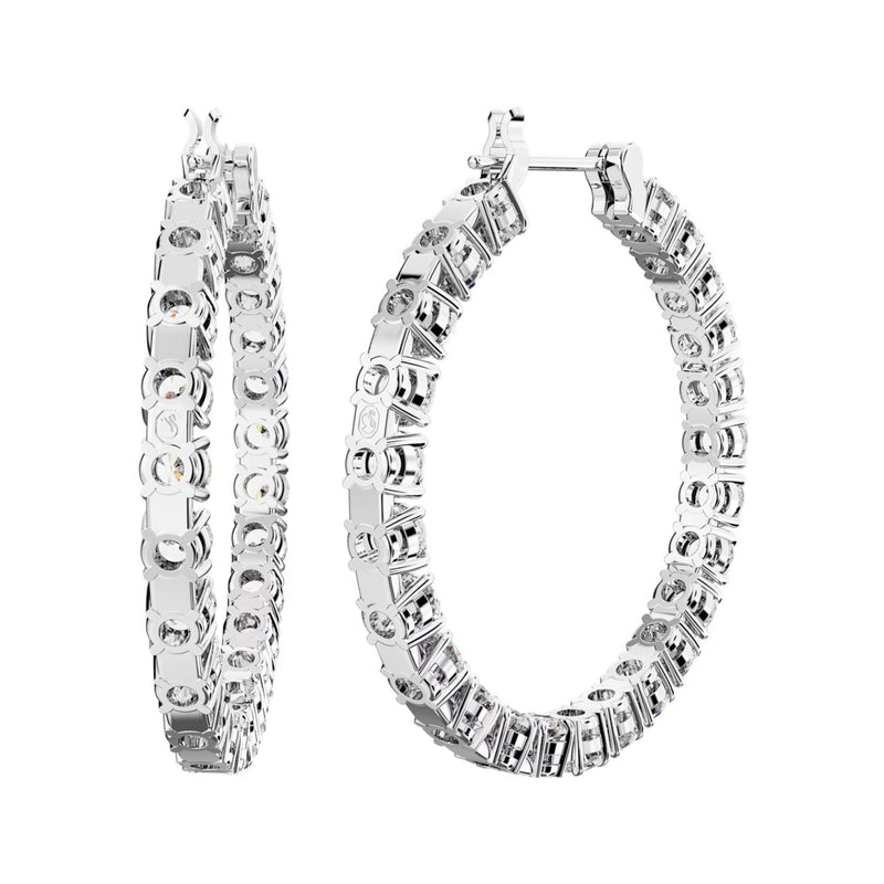 Swarovski Matrix Silver Earrings 5647715-zoom-
