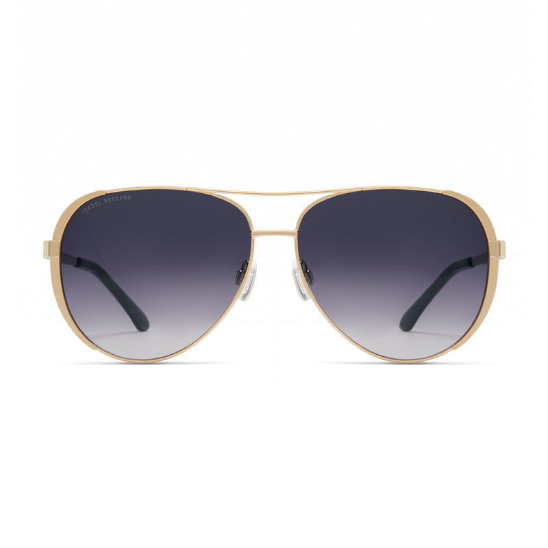 Isabel Bernard La Villette Ruby Gold-coloured Aviator Sunglasses IB400004-15-01-zoom-