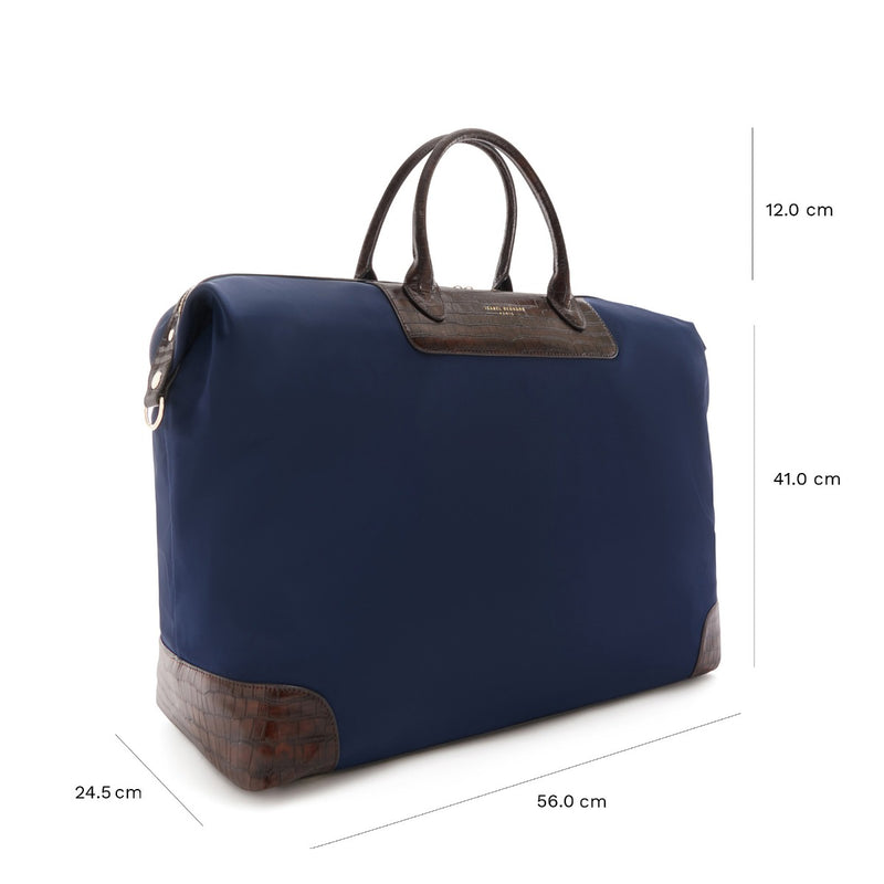 Isabel Bernard Du Louvre Clarice Blue Weekend Bag Medium IB20002-942-zoom-