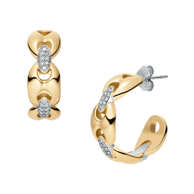Fossil Heritage Stainless Steel Earrings JF04930998-zoom-