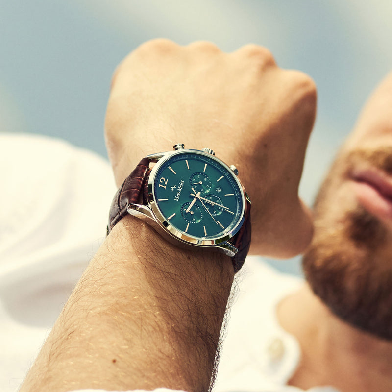Mats Meier Grand Cornier Chrono Green/Brown Watch MM00121-zoom-