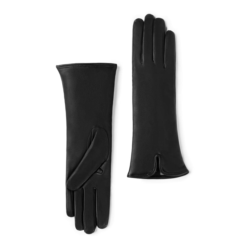 Isabel Bernard Honoré Sylvie black goatskin leather gloves IB67004-301-6.5-zoom-