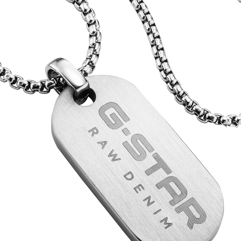 G-STAR ZipPoint Silver Link Necklace GSJ.104.01-zoom-