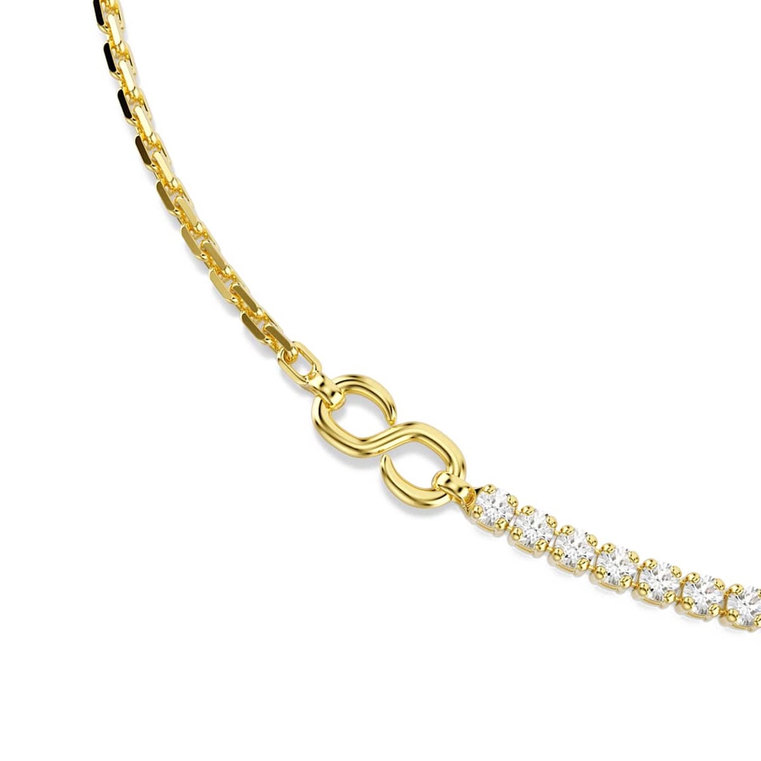Swarovski Matrix Tennis Gold-Tone Necklace 5747717