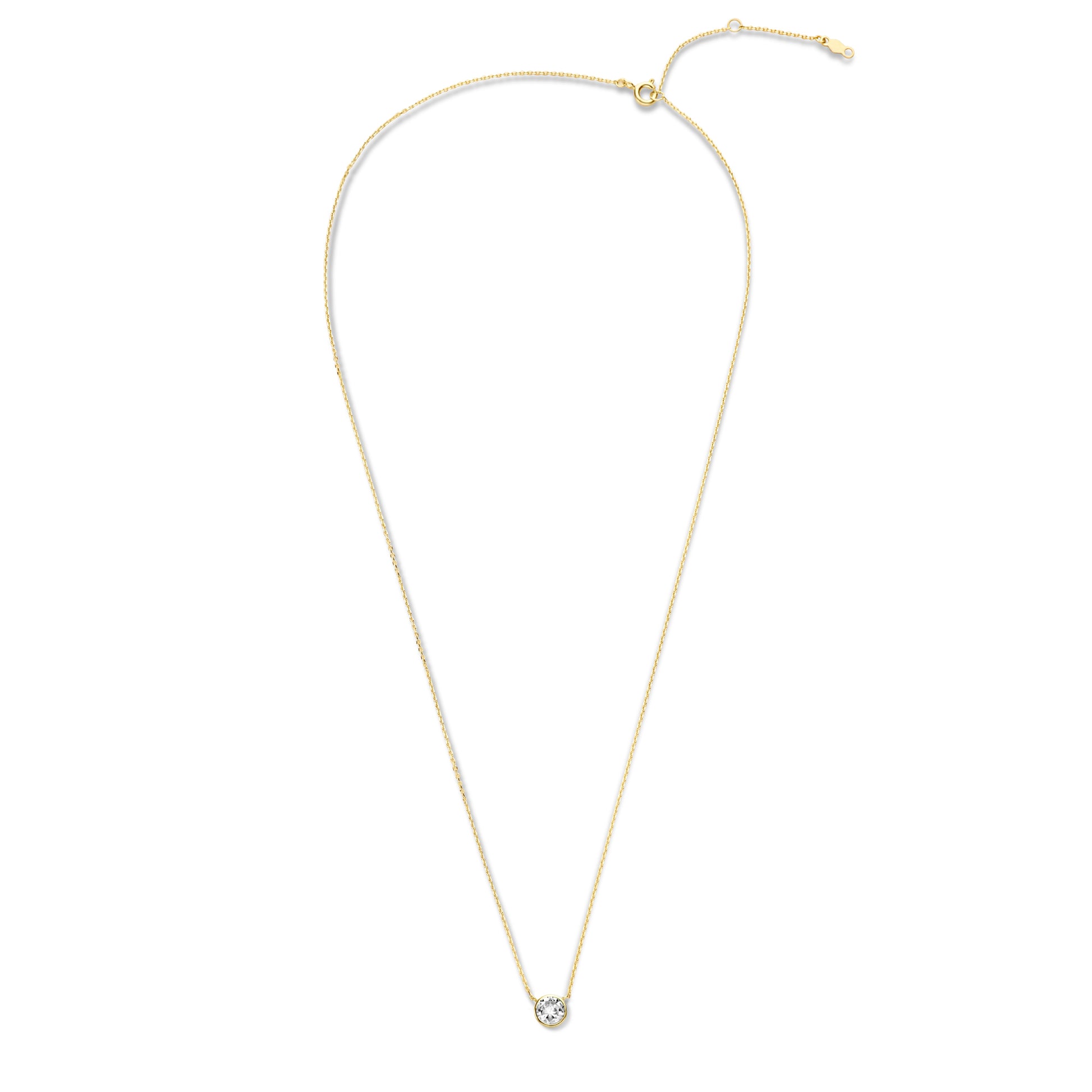 Violet Hamden Venus 925 Sterling Silver Gold-coloured Necklace with Birthstone VH340010-JUL