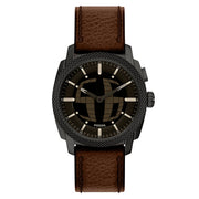 Fossil Machine Big Tic Round Black Dial Watch FS6165