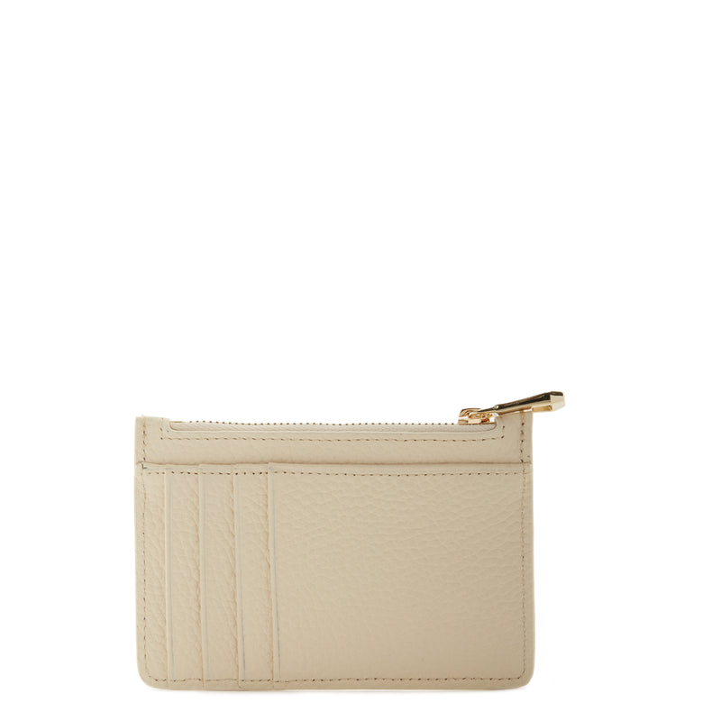 Isabel Bernard Honoré Aveline crème Leather Card Holder made of Calfskin IB27021-zoom-