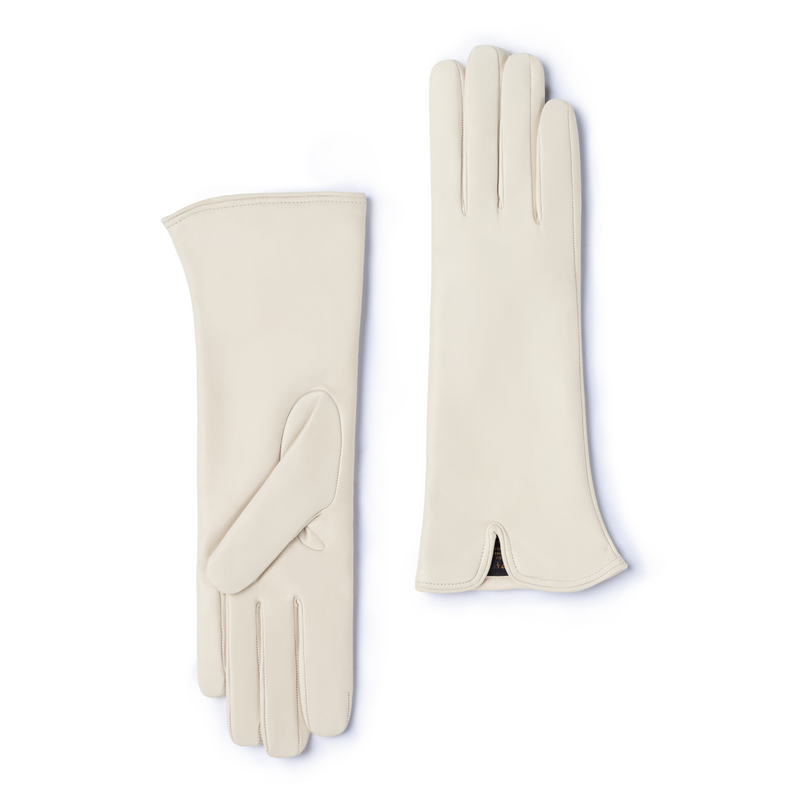 Isabel Bernard Honoré Sylvie cream goatskin leather gloves IB67004-372-7-zoom-