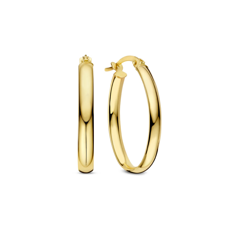 Isabel Bernard Rivoli Flori 14 carat Gold Hoop Earrings IB360254-zoom-
