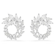 Swarovski Mesmera Glam Silver-Tone Hoop Earrings 5748008