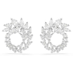 Swarovski Mesmera Glam Silver-Tone Hoop Earrings 5748008