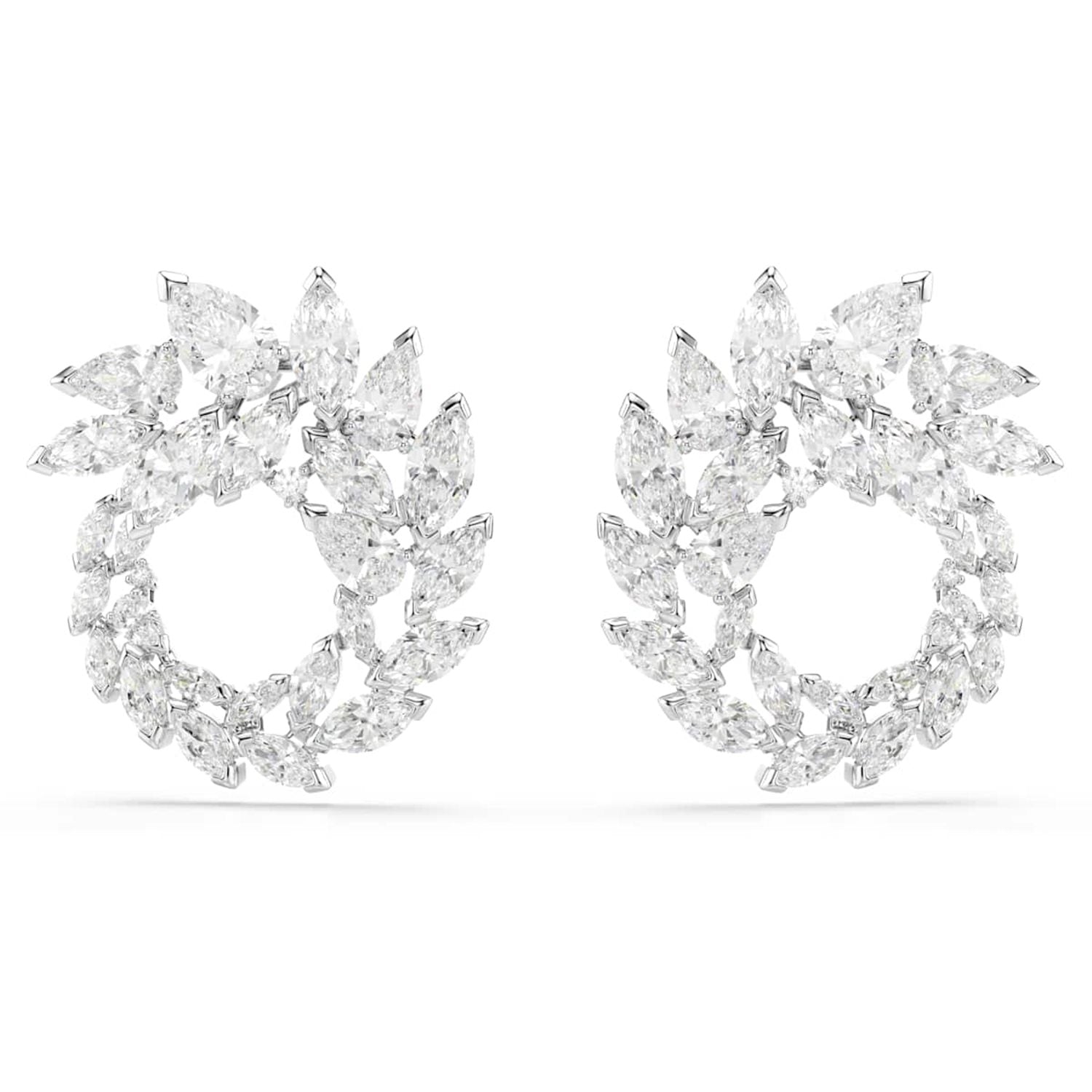 Swarovski Mesmera Glam Silver-Tone Hoop Earrings 5748008