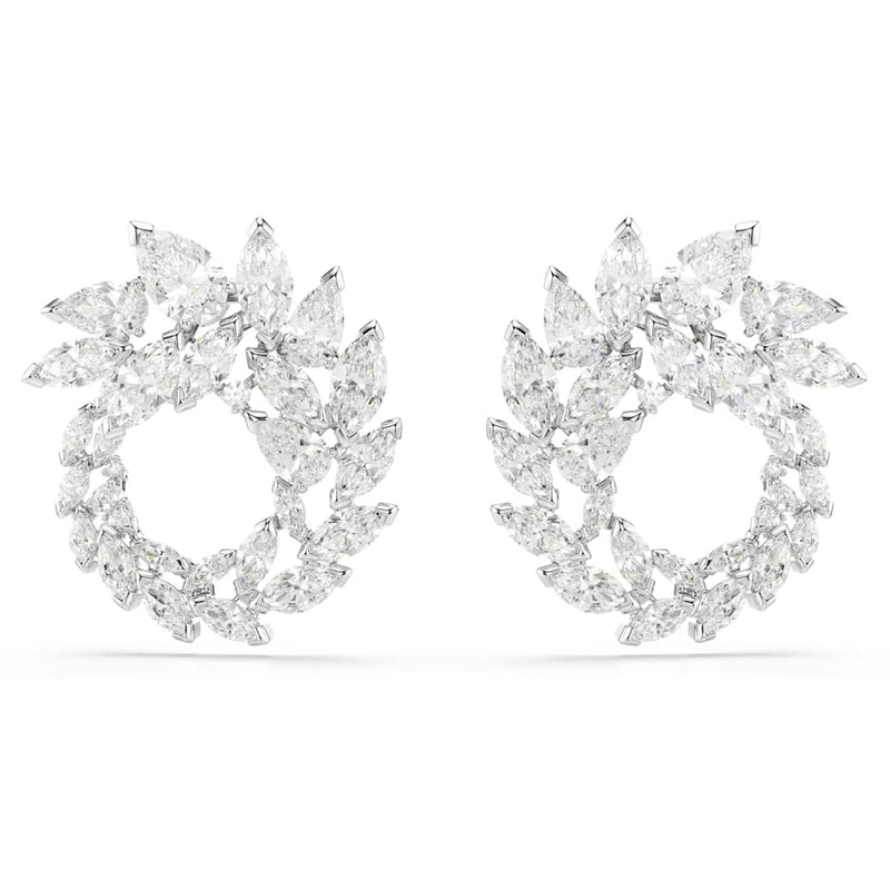 Swarovski Mesmera Glam Silver-Tone Hoop Earrings 5748008-zoom-