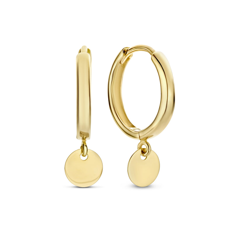 Isabel Bernard Le Marais Jeanne 14 Carat Golden Hoop Earrings IB360250-zoom-