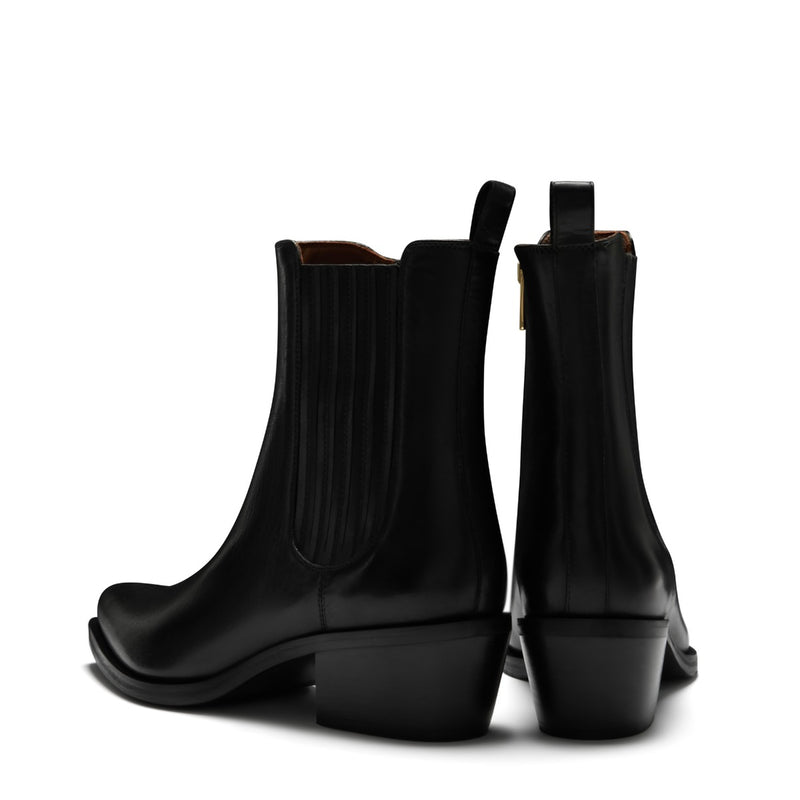 Isabel Bernard Vendôme Amandine black calfskin leather boots IB53010-001-38-zoom-