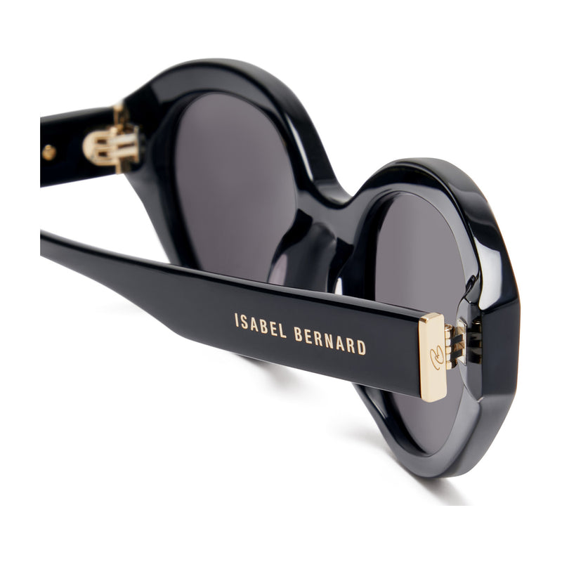 Isabel Bernard La Villette Rosaire Black Ovale Sunglasses IB400002-01-01-zoom-