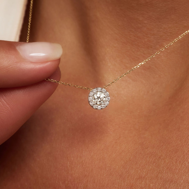 Isabel Bernard De la Paix Viviane 14 karat gold necklace with diamond IBD350031-zoom-