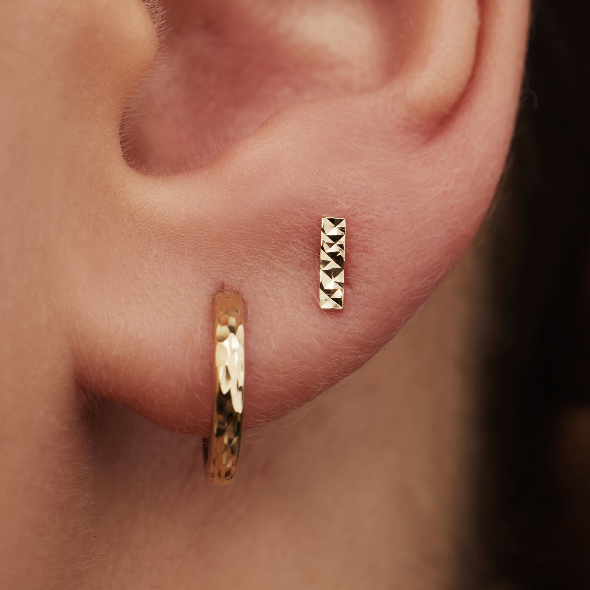Isabel Bernard Rivoli Laura 14 Carat Golden Ear Studs IB360148