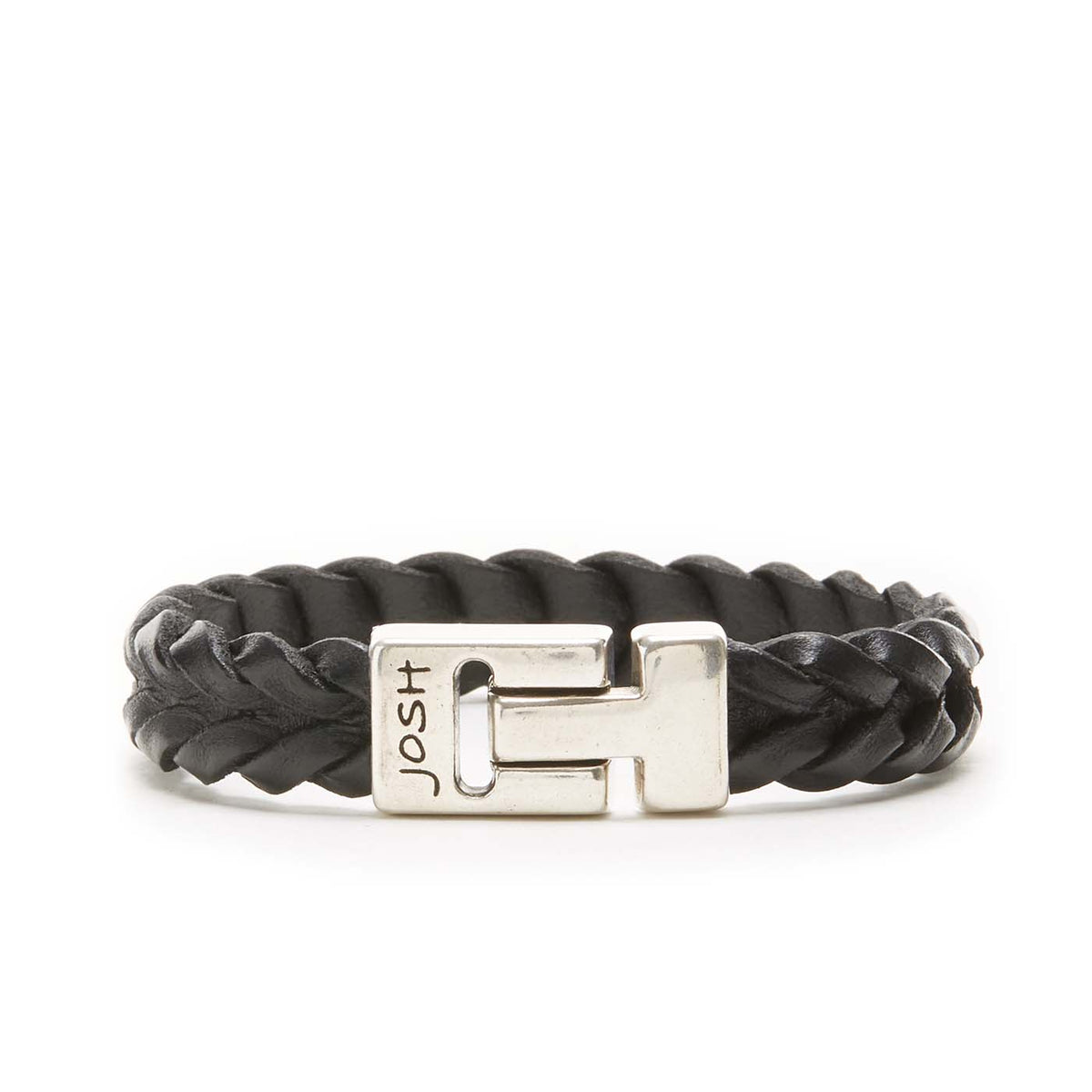 Josh Silver Bracelet 24728-BRA-S/BLACK-M