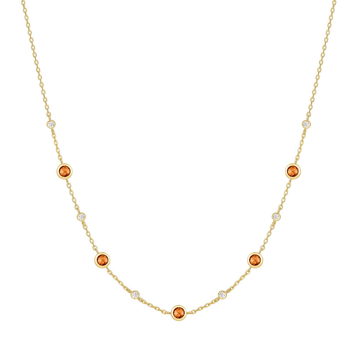 Ania Haie Melodic Poet Gold Nano Gem Station Necklace S AH-N066-01G
