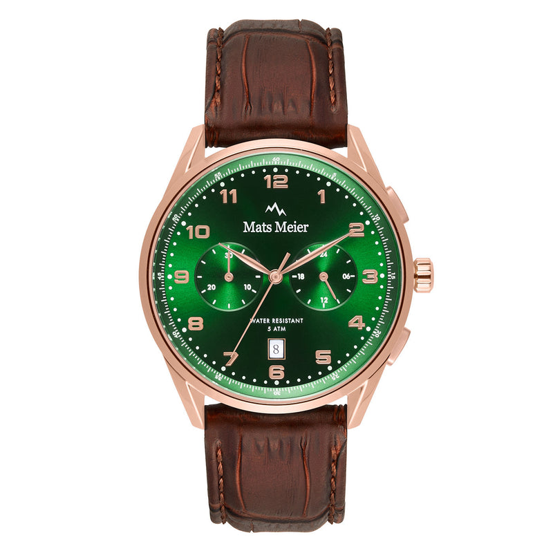 Mats Meier Mont Vélan Chrono Green/Brown Watch MM10002-zoom-