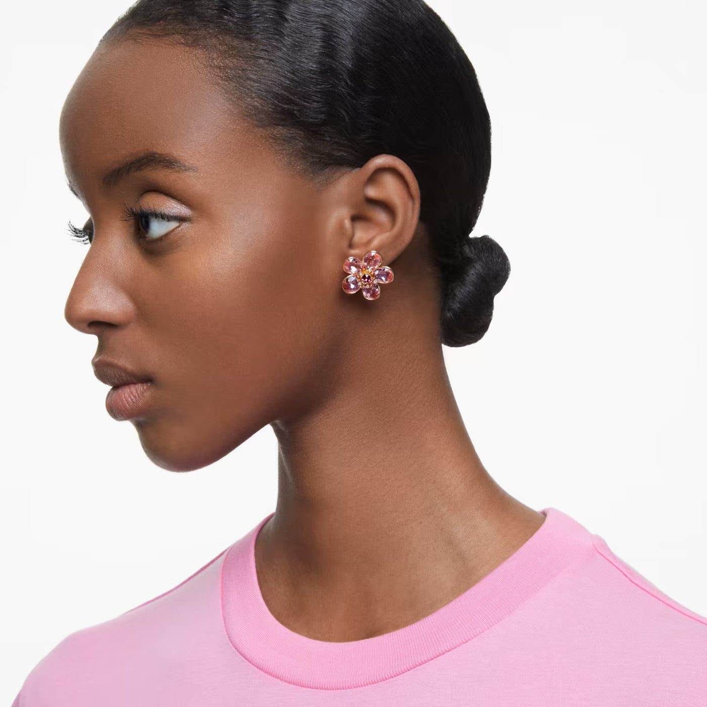 Swarovski Florere Gold Metal Earrings 5656635