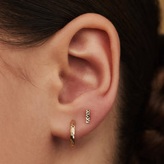 Isabel Bernard Rivoli Laura 14 Carat Golden Ear Studs IB360148