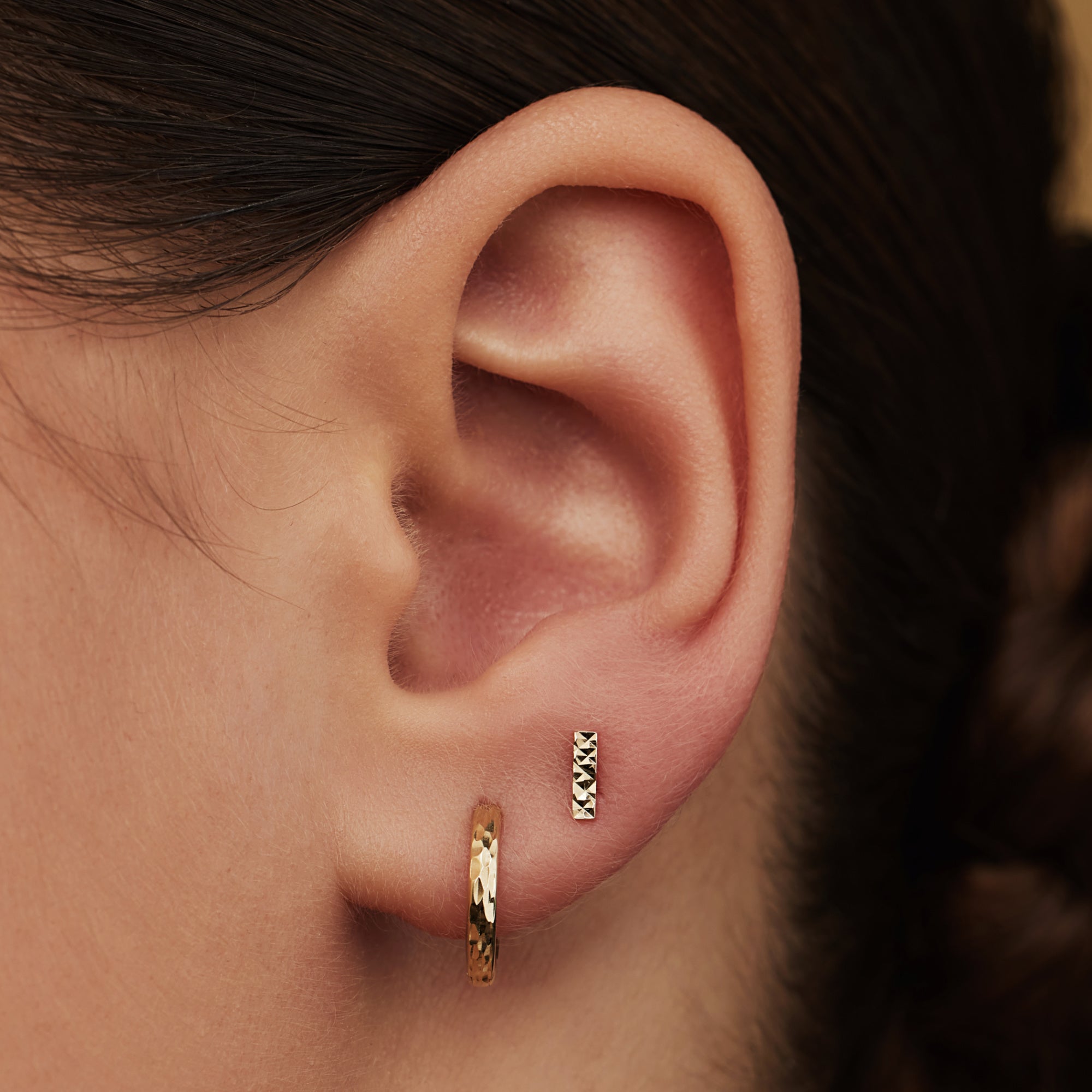 Isabel Bernard Rivoli Laura 14 Carat Golden Ear Studs IB360148