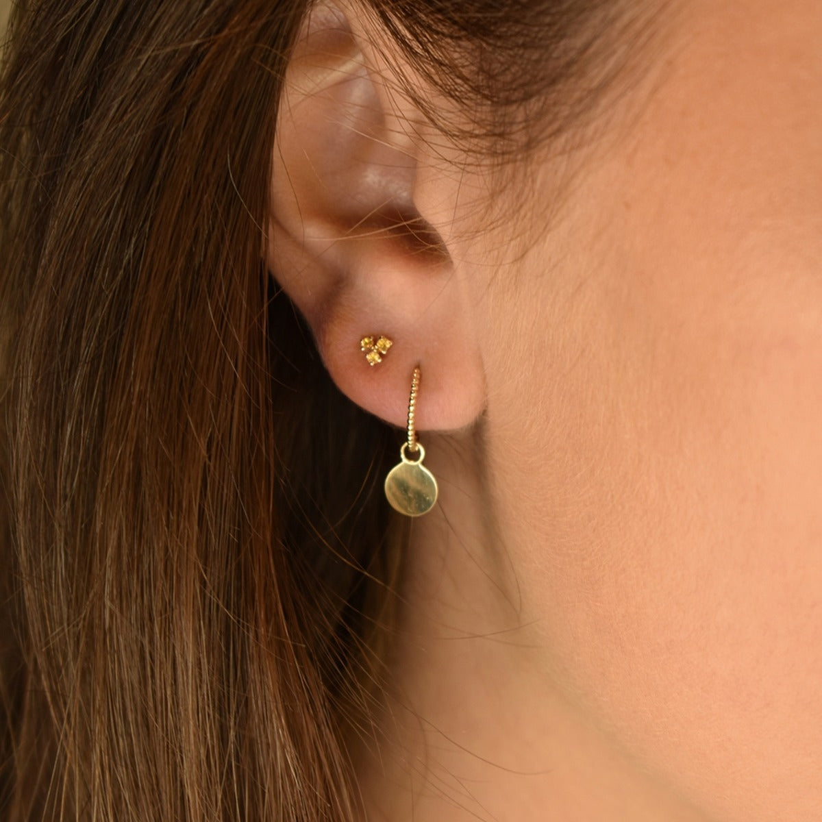 Jackie Gold 14 karat gold Hoop Earrings JKE21.151
