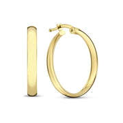 Isabel Bernard Rivoli Estrella 14 Carat Golden Hoop Earrings IB360126