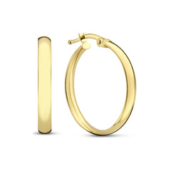Isabel Bernard Rivoli Estrella 14 Carat Golden Hoop Earrings IB360126