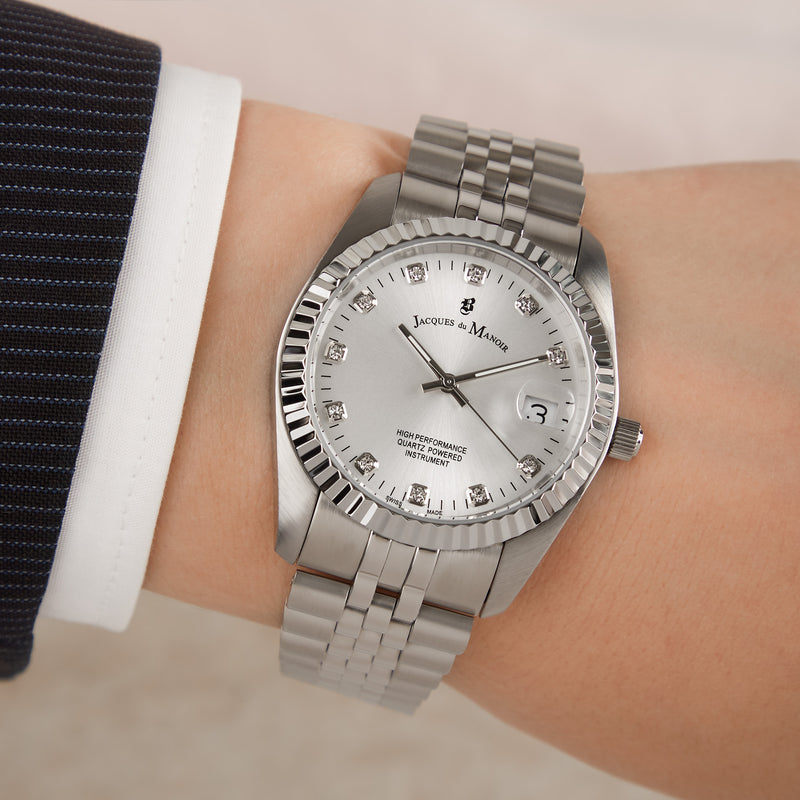 Jacques du Manoir Inspiration Silver Watch NRO.01-zoom-