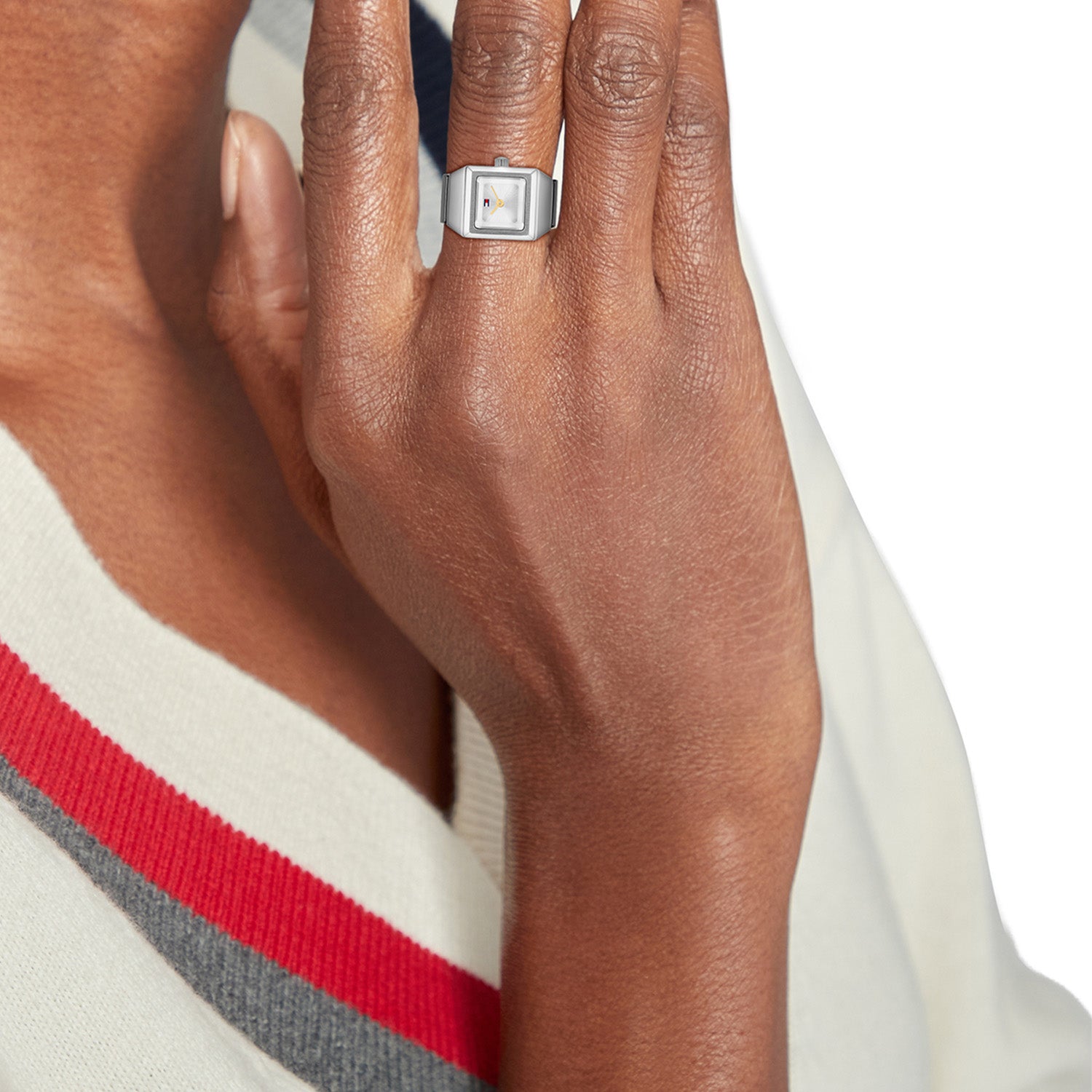 Tommy Hilfiger Silver Women's Watch Ring TH1782836