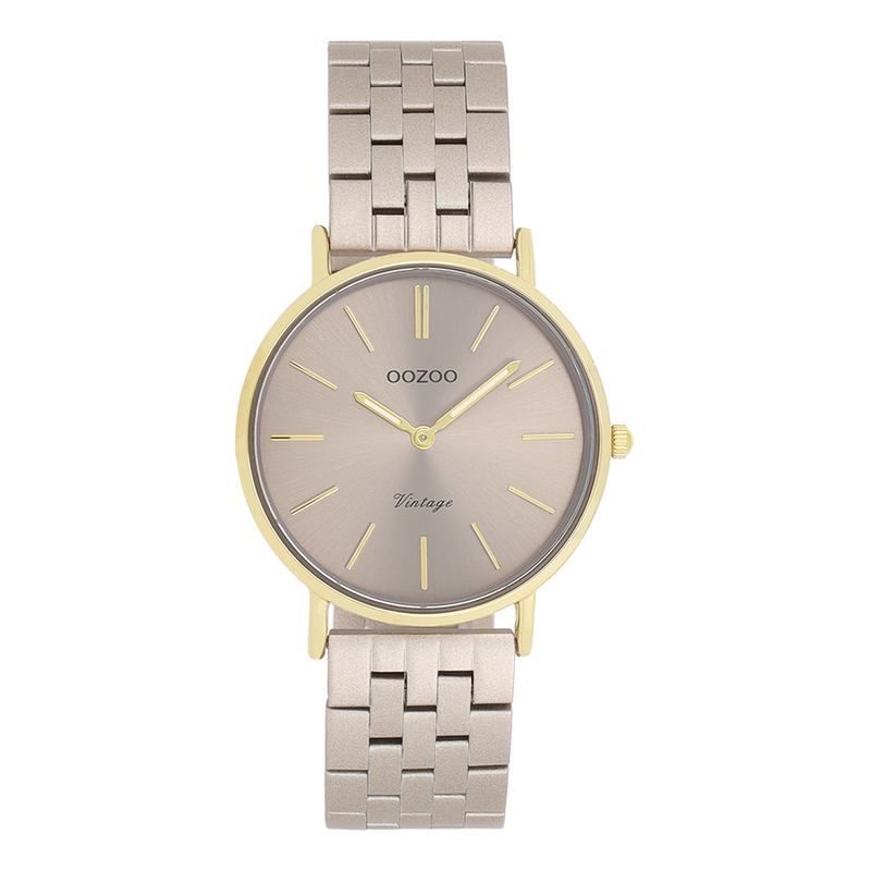 OOZOO Vintage Gold and Taupe Women's Watch C20409-zoom-
