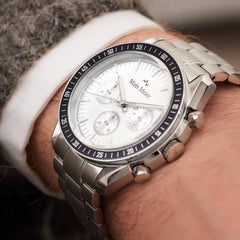 Mats Meier Arosa Racing Chronograph Men'sWatch Silver-coloured MM50018