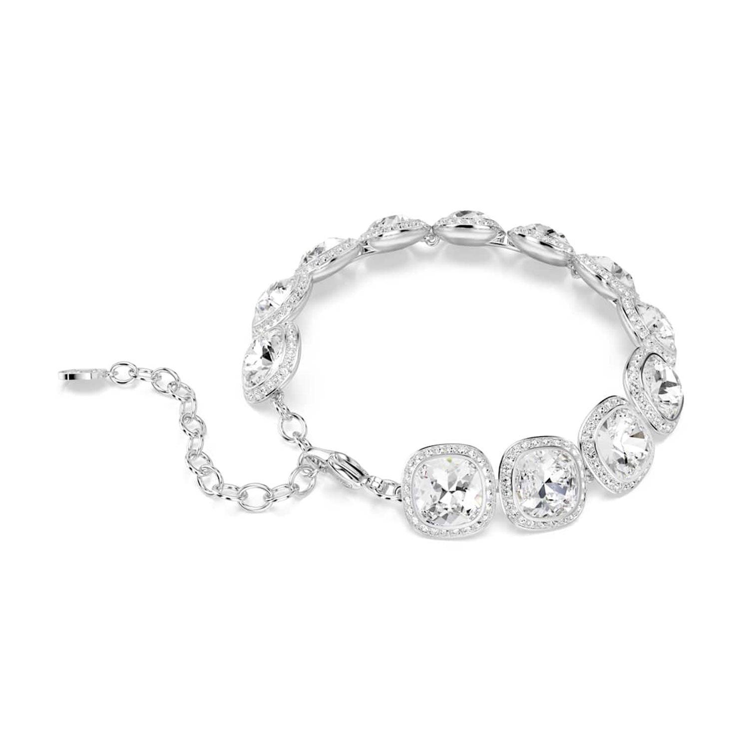 Swarovski Una Angelic Cushion Silver-Tone Bracelet 5751558